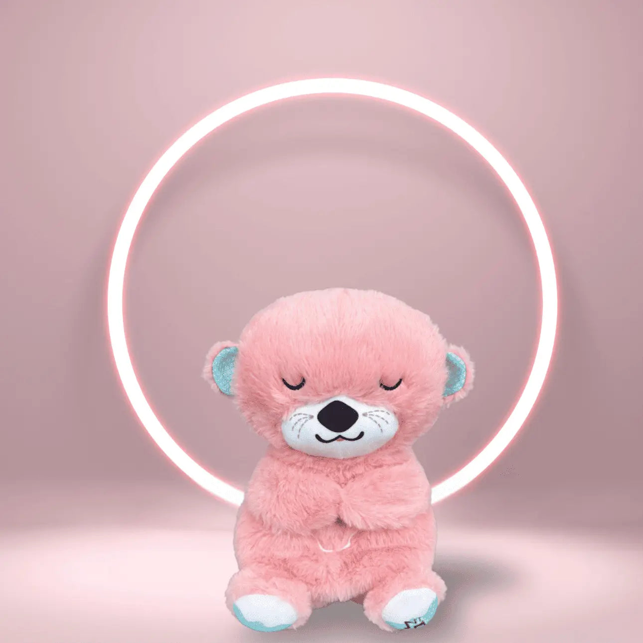 DOUDOU LOUTRE QUI RESPIRE (Rose)